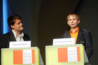 net.culture.lab bieten u.a. räumliche und technische Infrastruktur für die Umsetzung von IT-Projekten. 
Foto v.li: Jürgen Wutzlhofer (Gemeinderat und Abgeordneter zum Wiener Landtag); Roland Alton-Scheidl (stellv.Vorsitzender creativ wirtschaft austria
©fotodienst/Nadine Bargad