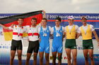 &acute;Men&acute;s Lightweight Pairs Weltmeister
ITA vor GER und AUS