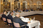 Pressekonferenz vom Verband der Vereine Creditreform e.V. in Düsseldorf zum Schwerpunkt Insolvenzen, Neugründungen und Löschungen des 1. Halbjahres 2006. Professor Dr. Helmut Rödel