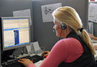 Tricall AGBlick ins Callcenter Aufnahme vom 9. Dez. 2010.Bild: Niklaus Waechter für Fotodienst