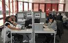 Tricall AG
Blick ins Callcenter 
Aufnahme vom 9. Dez. 2010.
Bild: Niklaus Waechter für Fotodienst