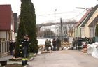 (C) fotodienst/Walter Vymyslicky - Dürnkrut 03.04.2006 - FOTO.: Die Feuerwehr errichtete Barrieren aus Sandsäcken