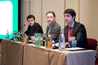 Munich, Nov 16-17 2010. Plug-In Electric Vehicle Infrastructure Conference. Michael Weltin, Strategy & Business Development, E-Mobility, E-ON; Gido Brouns, Risk Manager, Enexis; Cristiano Marantes, Low Carbon Networks Development Manager, UK Power Networks