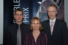 (C)fotodienst/Fabio Confessore - Zürich - 03.02.2006 - (vLnR) Hr. Dr. Ralf Schülein (Basel); Fr. Dr. Sophie Clément (genf) ; Hr. Prof.Christoph Dehio (Basel).Preisträger für den Bereich Infektiologie.Thema: Ein Erkennungssignal für die Übertragung bakterieller Virulenzproteine n menschlichen Zellen.