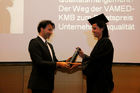 31. Österreichischer Controllertag, Graduierung der Absolventen des MBA 2008, 11.11.2009 (c) julia fuchs. Am Bild: o.Univ.-Prof. Dr. Gerhard Speckbacher und Margit Bauer