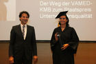 31. Österreichischer Controllertag, Graduierung der Absolventen des MBA 2008, 11.11.2009 (c) julia fuchs. Am Bild: o.Univ.-Prof. Dr. Gerhard Speckbacher und Margit BAuer