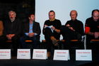 Adventsingen 2005 - Pressekonferenz mit
Hans Köhl, Stefan Sperr, Klemens Vereno, Herbert Böck, Charly Rabanser, Dietmar Solt, Helmut Hölzl, 
Foto: www.siebinger.com