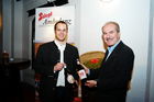 Hallein-Ziegelstadl: Eröffnung des 24-Stunden-Bierfestival
Creativbraumeister Reinhold Barta - Stiegl-Ambulanz Wien, Erwin Müller- PR-Manager Stieglbrauerei Salzburg
Foto: www.siebinger.com