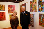 8. Internationle Kunstmesse Salzburg im MECs-Bergheim
Prof. Ernst Fuchs mit Maria Weinberger - zum 80. Geb.
Foto: www.siebinger.com