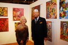 8. Internationle Kunstmesse Salzburg im MECs-Bergheim
Prof. Ernst Fuchs mit Maria Weinberger - zum 80. Geb.
Foto: www.siebinger.com