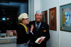 8. Internationle Kunstmesse Salzburg im MECs-Bergheim
Prof. Ernst Fuchs mit Muse Uta Saabel
Foto: www.siebinger.com