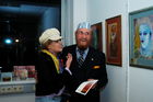 8. Internationle Kunstmesse Salzburg im MECs-Bergheim
Prof. Ernst Fuchs mit Muse Uta Saabel
Foto: www.siebinger.com