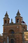 Die Barokkirche von Marsaxlokk in der malerischsten Fischer-Bucht von Malta. 
Visit: www.visitmalta.com and www.rolfmeierreisen.ch 