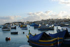 Touristen Attraktion: die viele bunte Boote im Fischerhafen von Marsaxklokk auf Malta. 
Tourist attraction: the colourfull boats in the fisher-harbour from Marsaxklokk on Malta Island.
Visit: www.visitmalta.com and www.rolfmeierreisen.ch 