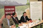 Pressekonferenz: Genussregion Österreich Burgenland, Stephan Mikinovic, BM Josef Pröll, Niki Berlakovich