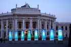 Burgtheater bei Nacht