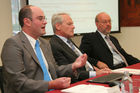 Mag. Matthias Neumüller (Projektleiter Asset Securitisation, Investkredit Bank), Dr. Rudolf Jurak (Vorsitzender d. Vorstandes, BF Edelstahl), Ing. Herbert Buhl (Mitgl. d. Vorstandes, BF Edelstahl)