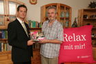 Preisübergabe von T-Mobile, Martin Bekerle und Franz Berthold