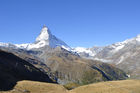 Herrliche Aussicht auf das Matterhorn Alpenpanorama vom Gornergrad. Breathtaking panoramic view of the Matterhorn and the Swiss Alps from Gornergrad (3100 MüM)