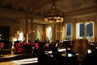 Die Lobby des Grand Hotel Kronenhof in Pontresina, das zu den architektonisch schönsten Hotel der Alpen zählt und seit 2009 auch über einen 2000 Quadratmeter grossen SPA verfügt. Die Wandmalereien wurden um die Jahrhundertwende angefertigt und sind denkmalgeschützt. 
Der Kronenhof ist Mitglied der Leading Hotels of the World und der Swiss Deluxe Hotels. 