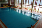 Der Indoor-Pool des Kulm Hotels in St. Moritz