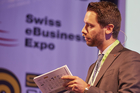 Swiss Online Marketing und Swiss eBusiness Expo in Zürich. Im Bild: Keynote Speaker Carlo Terreni, NetComm Suisse. ©boerding exposition SA