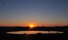 GMC Müller/ Sonnenuntergang am Wasserloch des Okaukujewo-Camp