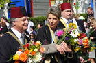 Die St. Galler Regierungsrätin und Justizvorsteherin Karin Keller Sutter am traditionellen Zürcher Sechseläutenumzug