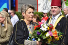 Die St. Galler Regierungsrätin und Justizvorsteherin Karin Keller Sutteram traditionellen Zürcher Sechseläutenumzug