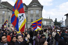 Zürich: Es gibt viele Freunde eines von Chinas Okkupation befreiten Tibet in der Schweiz. In Switzerland they are many supporter of a Free Tibet