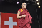 Seine Heiligkeit der Dalai Lama, geistiges Oberhaupt der tibetischen Exilregierung bei seinem Besuch in Zürich. H.H. Dalai Lama, spiritual buddhist leader of the Tibetian Exil-government at his visit in Zürich