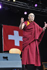 Seine Heiligkeit der Dalai Lama, geistiges Oberhaupt der tibetischen Exilregierung bei seinem Besuch in Zürich. H.H. Dalai Lama, spiritual buddhist leader of the Tibetian Exil-government at his visit in Zürich