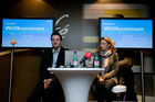 (C) fotodienst/ Martina Draper; Jahres-Pressekonferenz McDonald's Österreich
Foto: vlnr: Mag. Marion Maurer, Director of Human Resources, Andreas Schwerla, Managing Director 
