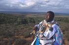 Schriftsteller und Bantu-Historiker Credo Vusama Mutwa, einer der bedeutendsten Zulu-Heiler in Südafrika