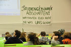 Besetzter Hörsaal der Universität in Zürich