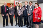(c) fotodienst / Anna Rauchenberger - Wien, am 19.11.2009 - Heute fand im Wiener Krankenanstaltenverbund eine Podiumsdiskussion zum Thema E-Medikation statt. FOTO v.l.: Dr. Artur Wechselberger, Österreichische Ärztekammer,  Mag. Betina Halmschlager, Pharmazeutische Gehaltskasse f. Österreich, Mag. Dr. Wolfgang Gerold, Wiener Krankenanstaltenverbund, Carola Tomaschek, Krankenanstaltenverbund, Dr Johannes Steinhart, Wiener Ärztekammer, Dr. Robert Hawliczek, Österr. Ärztekammer, Vertreter Primarärzte, Mag. Bettina Hainschink, Geschäftsführerin Conect Eventmanagement