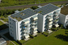 Etappe 10, Holzerhurd 2: Solaranlage auf Dach Holzerhurd 33-35.