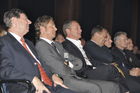 Die Montreuxer Hoteliers im Auditorium Stravinski anlässlich der Travel Star Award Preisverleihung