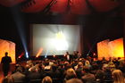 The Show must go on - auch in der Wirtschaftskrise, die der Reisebranche arg zusetzt. Travel Star Award Preisverleihung im Auditorium Stravinski in Montreux