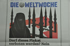 Weltwoche Titelseite mit Minarettverbots-Plakat und der Frage, ob dieses zensuriert werden darf/soll.