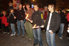 © fotodienst/Katharina Schiffl - Wien 02.10.2009 - 140 Fackeln - Anlässlich des 140. Geburtstags von Mahatma Ghandi und Start des weltweiten Marsches für Frieden und Gewaltfreiheit organisiert die österreichische Organisation 