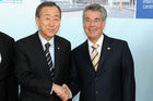 (c) fotodienst / Michael Gruber Foto: v.l. Generalsekretär Ban Ki-moon, Bundespräsident Heinz Fischer