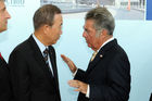 (c) fotodienst / Michael Gruber Foto: v.l. Generalsekretär Ban Ki-moon, Bundespräsident Heinz Fischer