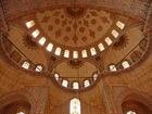 Die Blaue Moschee, eines der bedeutendsten Bauwerke der Osmanen in Istanbul. Die herrliche Kuppel im Inneren.  © Fotodienst / Wilfried Seywald