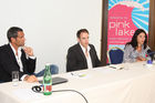 Thomas Schwabl (Geschäftsführer Marketagent.com), Günther Moser (Geschäftsführer PINK Marketing GmbH), Isabella Rauter (Public Relations Kärnten Werbung und PINK LAKE)