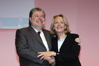 Duesseldorf, den 05.04.2008
Foto: Kurt Beck, Vorsitzender der SPD und Hannelore Kraft, Vorsitzende der NRW SPD, auf dem Landesparteitag der NRW SPD in Duesseldorf. Copyright by: Reiner Zensen