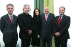 (C) fotodienst/Anna Rauchenberger - Wien, 05.05.2009 -  Vienna International und die Rainer Gruppe eröffnen heute Abend ihr zweites gemeinsames Hotel in Wien: das 4-Sterne Rainers im 10. Wiener Gemeindebezirk. FOTO v.l.:  Gerhard Lemberger, Geschäftsführer RHW, Projektentwickler RAINERS Hotels, Rudolf Tucek, CEO Vienna Int. Hotelmanagement AG, Isabella Hren, COO Vienna International Hotelmanagement AG, Senator Burkhard Ernst, Vorstand Rainer AG, Gründer der RAINER Gruppe, KR Burkhard Ernst, Vorstand RAINER Kranftfahrzeugshandels AG