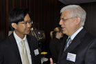 Sheldon Hee, Singapore Airlines Manager Switzerland + Travcon Charter Brokers Philipp Zürcher, Main-/Hauptsponsor des/of 1. Luxuskongress in der Schweiz im Dolder Hotel. 