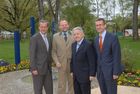 Bgm von Bad Schallerbach Gerhard Baumgartner, LR Josef Stockinger, LH Josef Pühringer, Markus Achleitner - GF EurothermenResorts; Bad Schallerbach 'BOTANICA 2009' - Presseführung durch Landesgartenschau