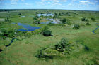 Okavango-Delta-Sümpfe: Der Garten Eden inmitten der Kalahari wurde seit 46 Jahren nicht mehr so stark überflutet.Garden Eden in the Kalahari Desert: The Okavango Delta faces the biggest floods since 46 years. 